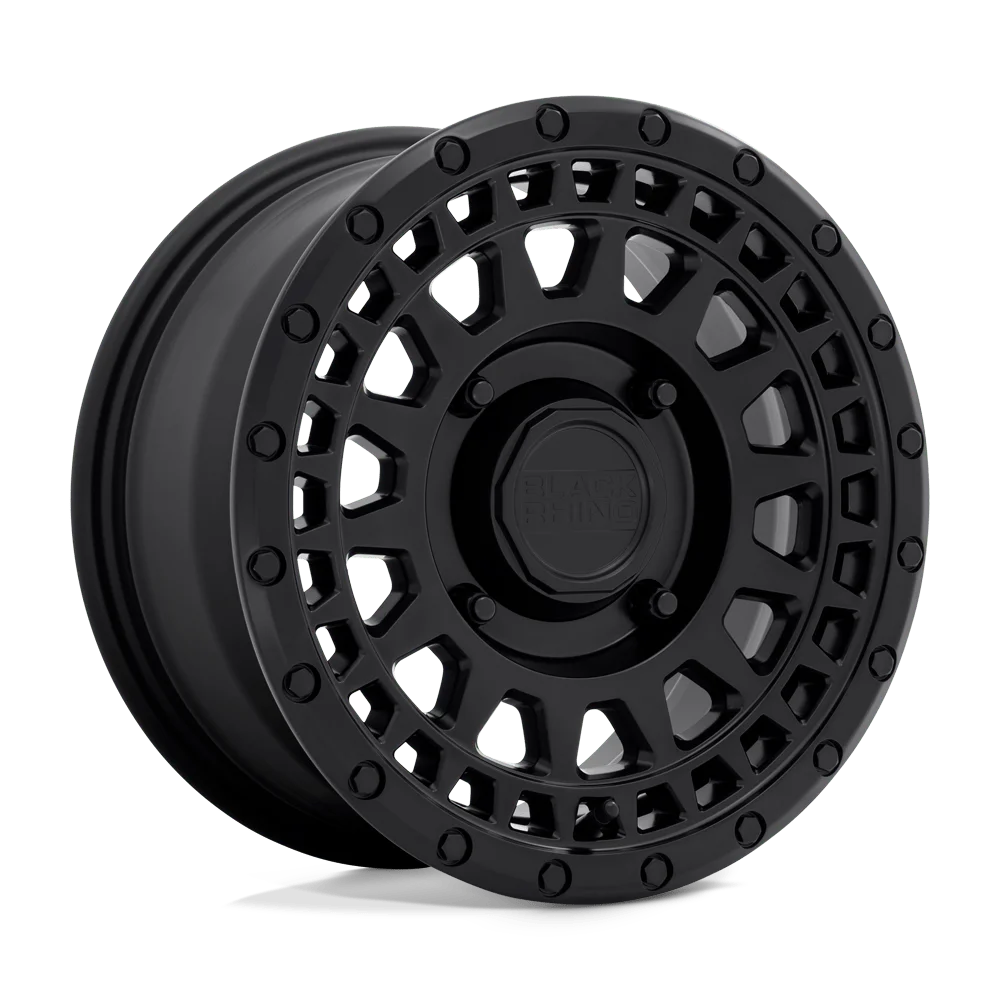 Black Rhino Powersports Cast Aluminum Rim BLPKR 15X7 4X137 M-BLK 51MM, 1570PKR514136M06