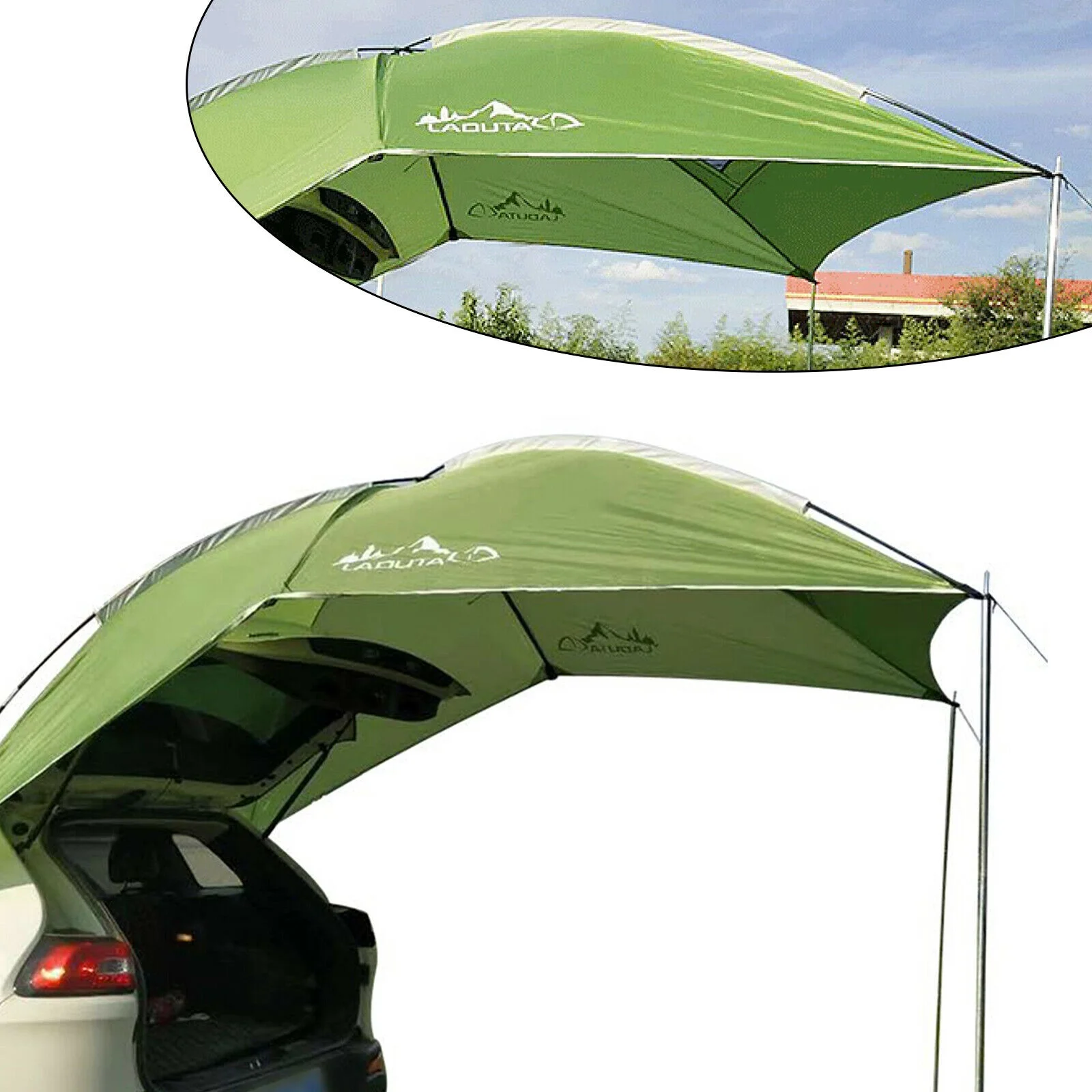 Car Tent Awning Rooftop SUV Truck Camping Travel Van Shelter Sunshade Canopy