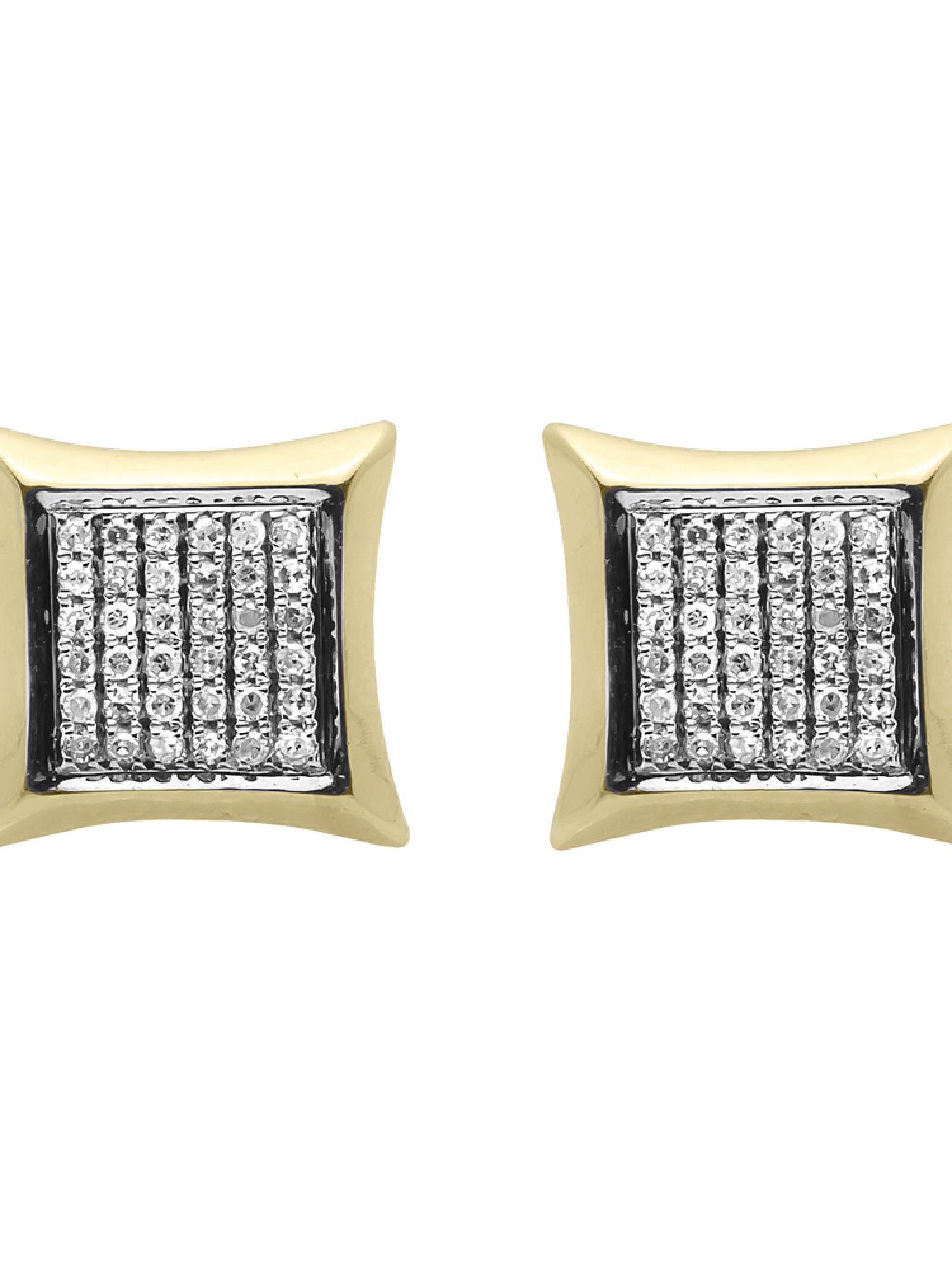 10K Yellow Gold Diamond Kite Earrings (0.25ct)