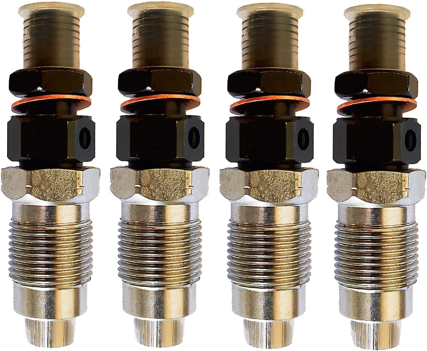 Seapple New 4pcs 093500-3840 Fuel Injector Assembly MM43594101 Compatible with Mitsubishi S4L2 S4L-31 Engine