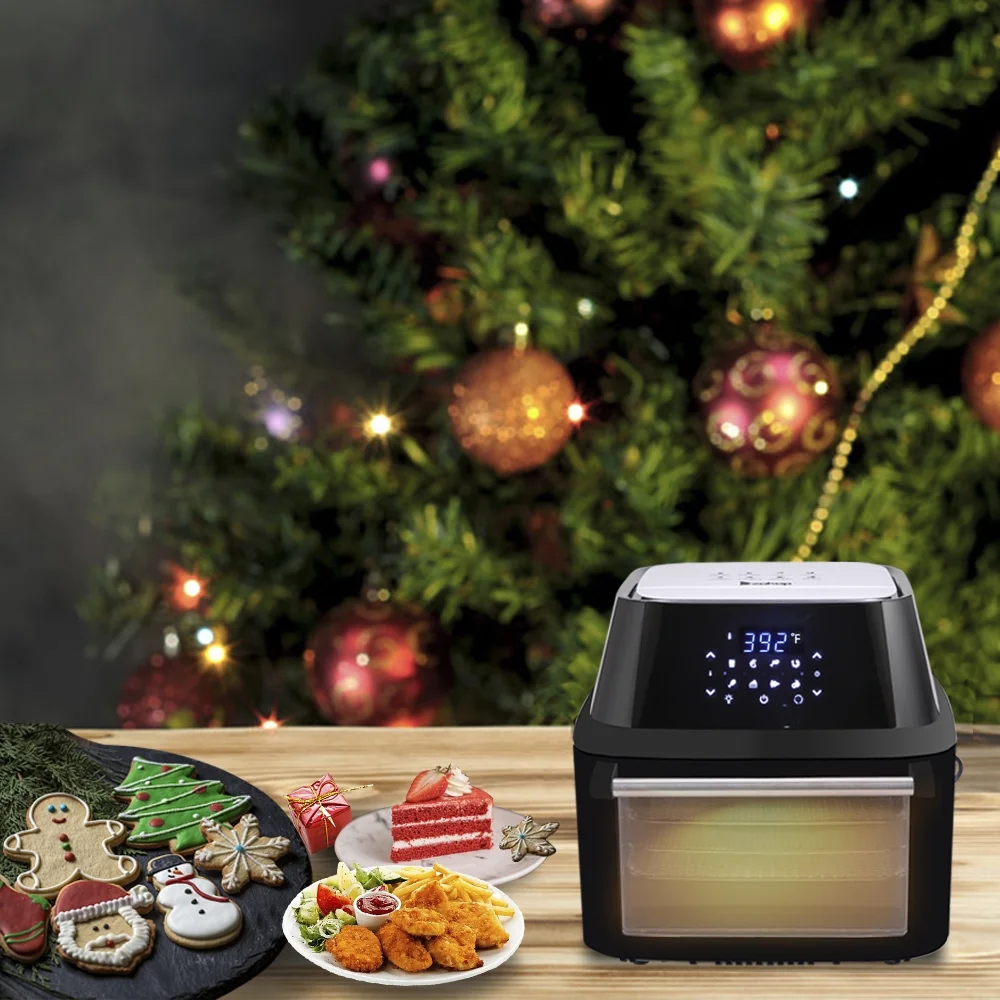 ZOKOP 16.9Qt/16L Air Fryer 1800W Black