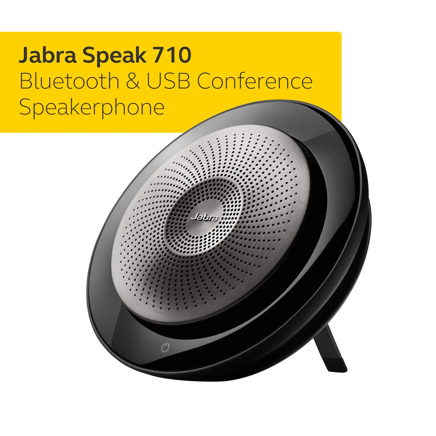 Jabra Speak 710 UC Wireless Bluetooth Speakerphone with Link 370 USB Adapter – Portable Conference Speaker for Holding Meetings Anywhere with Immersive Sound - Certified for Zoom & Google Meet