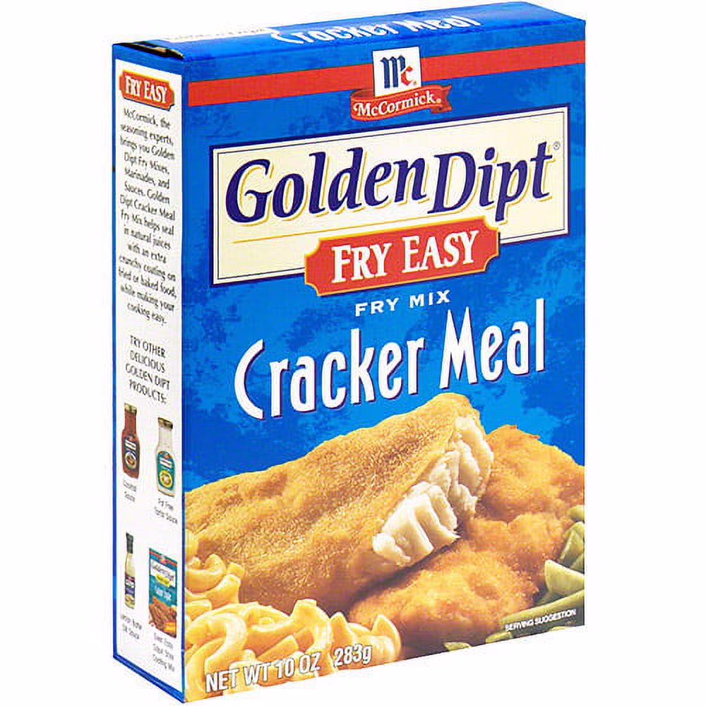 Golden Dipt Cracker Meal Seafood Fry Mix, 10 oz (Pack of 8)