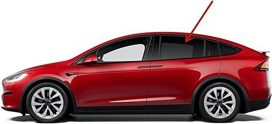 Privacy Driver Left Side Rear Door Window Door Glass Compatible with Tesla Model X 2018-2022 Models