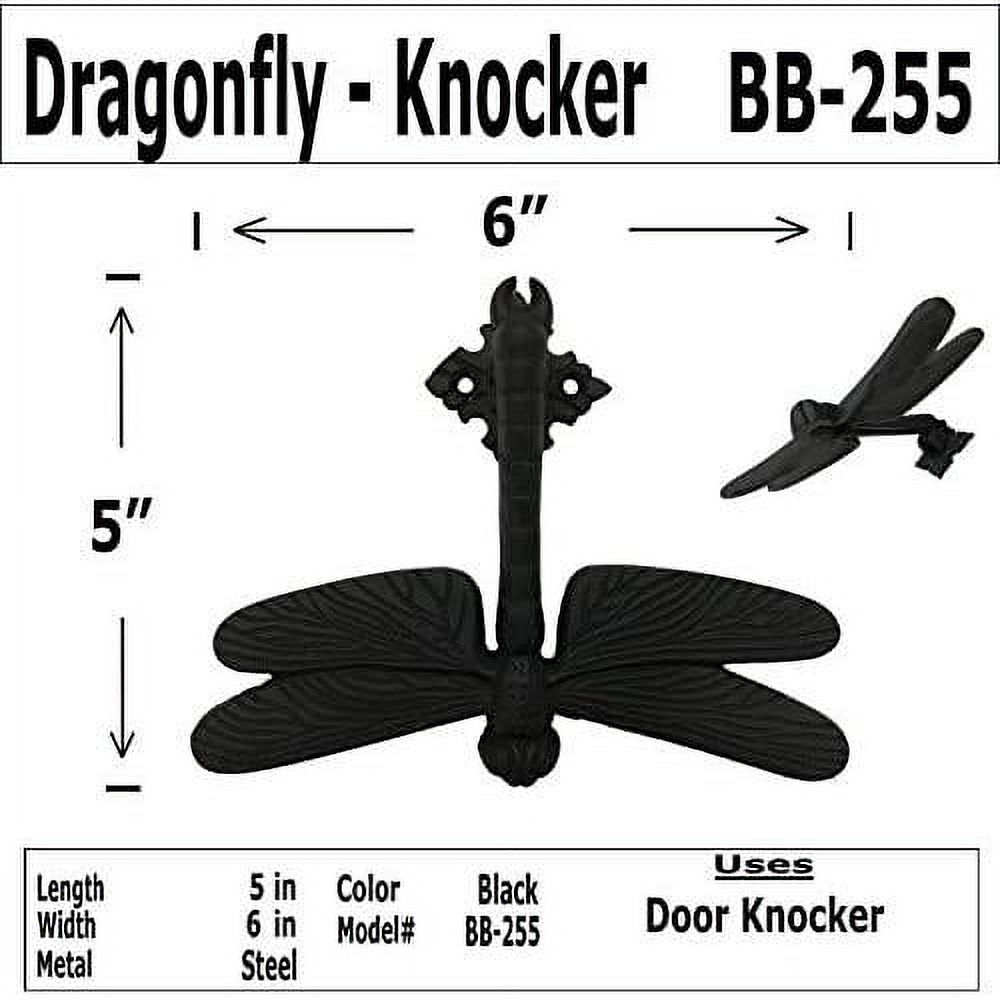 DRAGONFLY  BB255  Iron Knocker  Classic Door Knocker  BB255 (2)