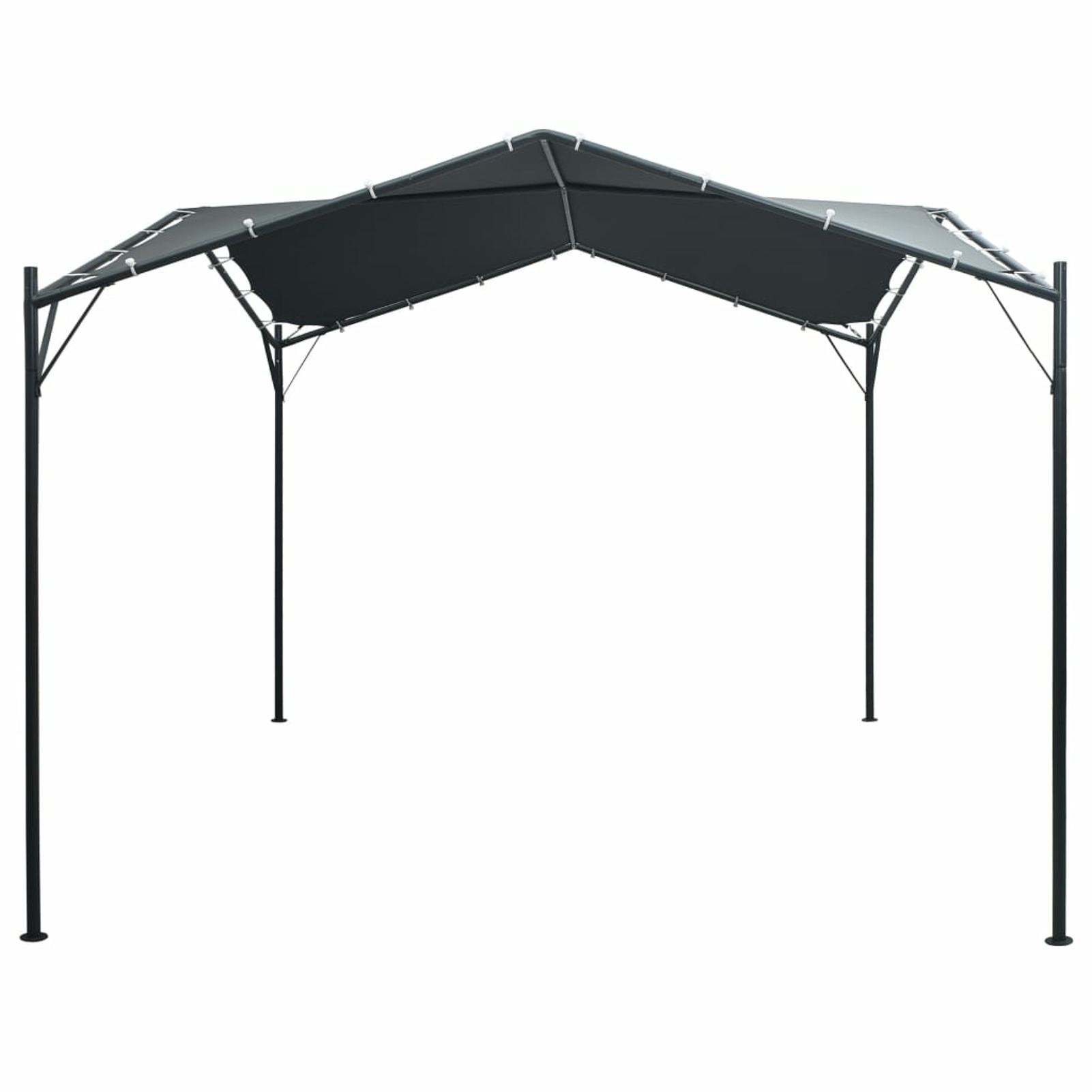 Anself Gazebo Steel Frame Garden Canopy Tent Sun Shelter for Patio, Party, Wedding, BBQ, Camping Trip, Festival Cater Events 9.8ft x 9.8ft x 8.5ft (L x W x H)