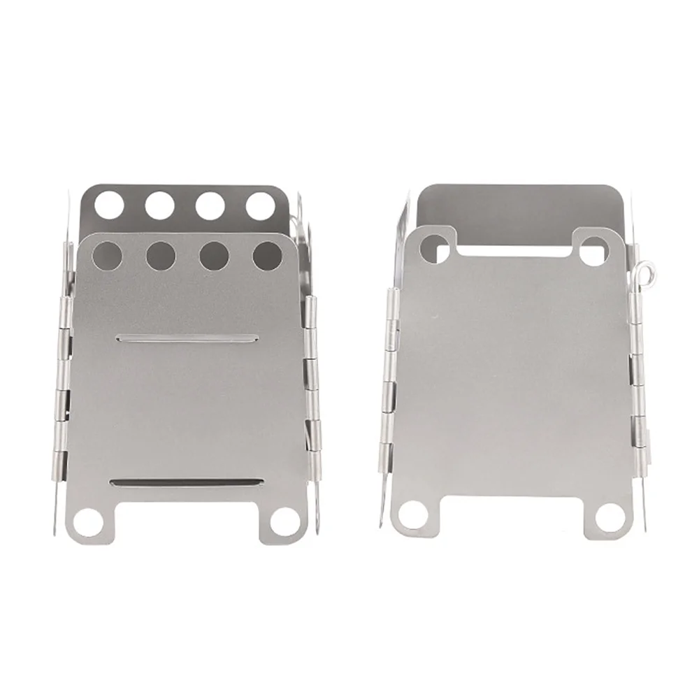 Lixada Portable Titanium Lightweight Folding Wood Pocket for Outdoor Camping Backpacking Cooking Picnic