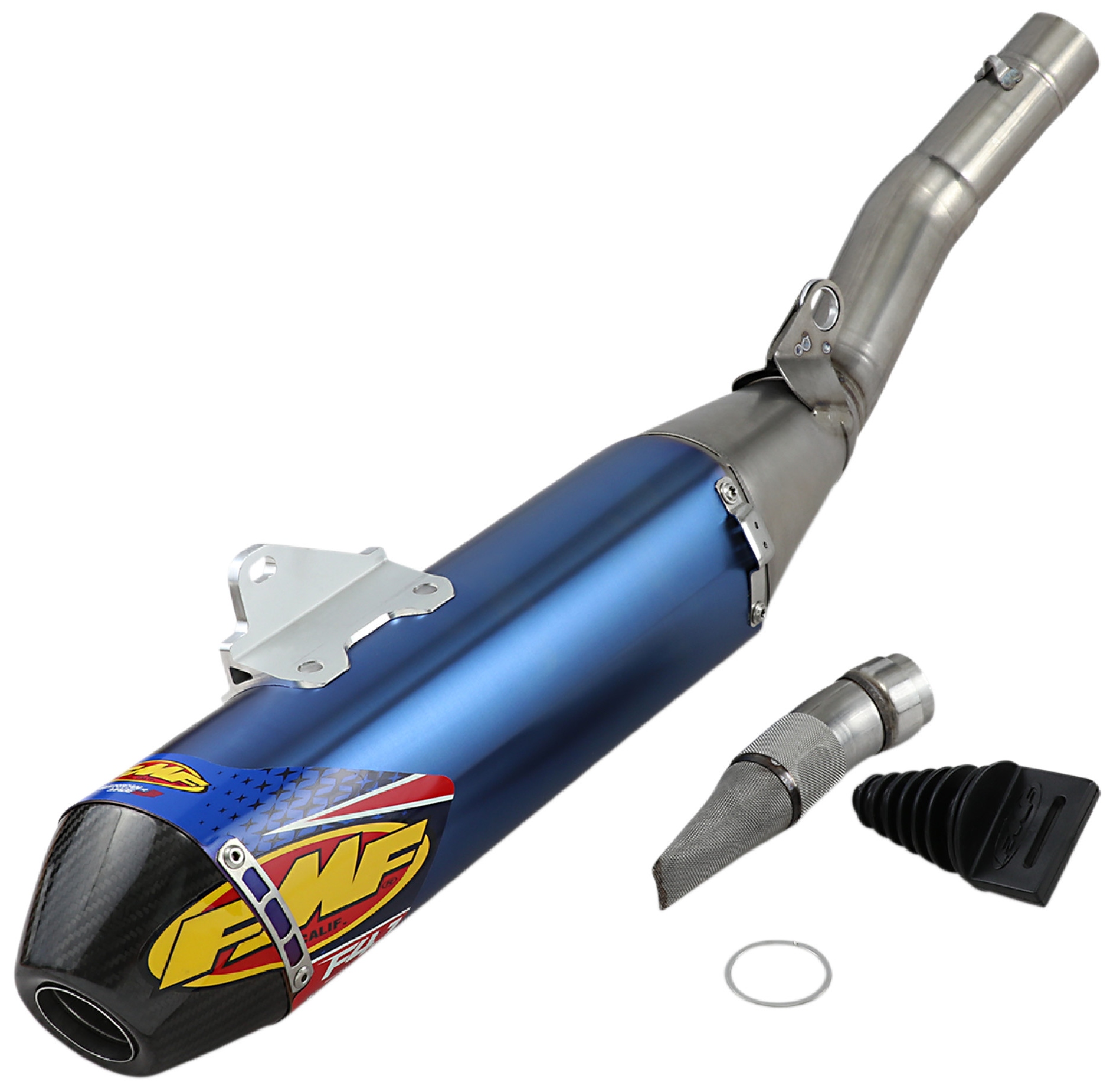 FMF Factory 4.1 RCT Muffler Anodized Titanium/Carbon (044445)