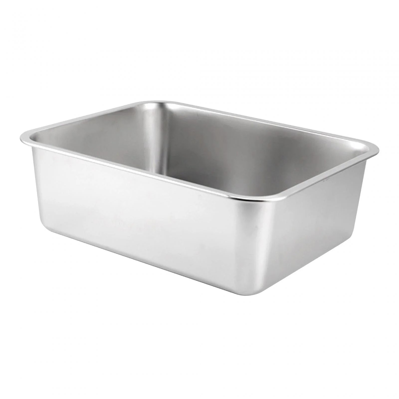 Cat Litter Open Top Stainless Litter Toilet 50cmx35cmx10cm