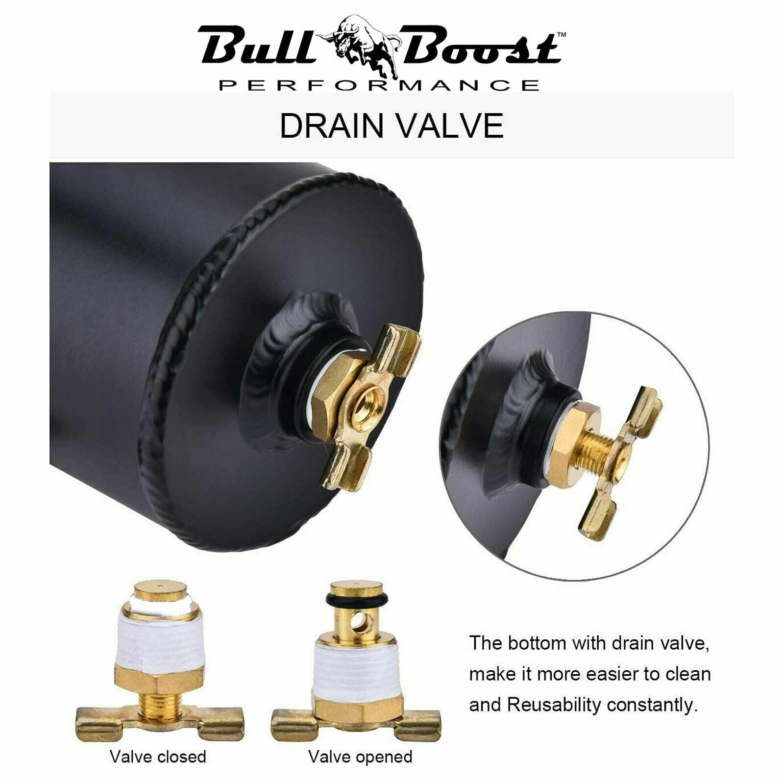 Pro Series Baffled 0.75L 10AN Oil Catch Can Hose Kit and Fittings Universal AN10