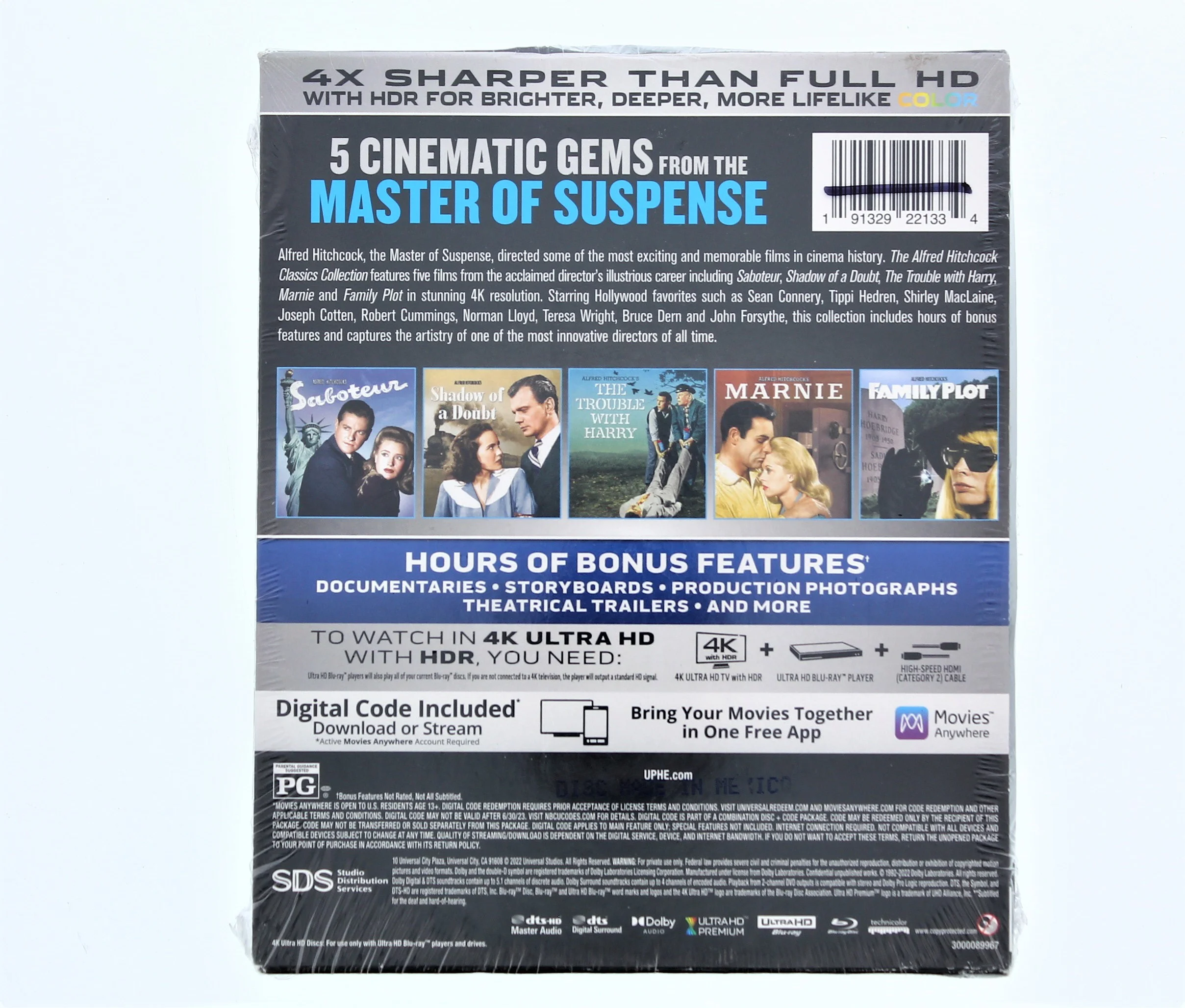 The Alfred Hitchcock Classics Collection (4K Ultra HD + Blu-ray + Digital Copy)