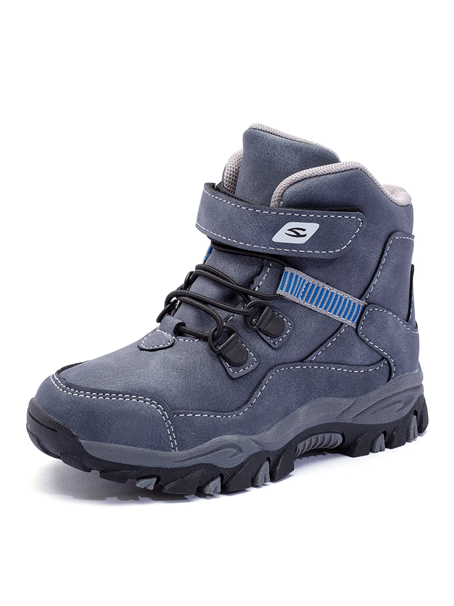 New Comfortable Ankle Boots for Boys Non-Slip Lace-Up Snow Boots for Little Kids and Big Kids