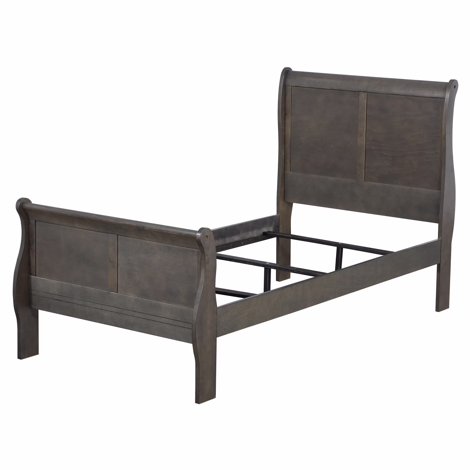 ACME Louis Philippe Eastern King Bed in Dark Gray