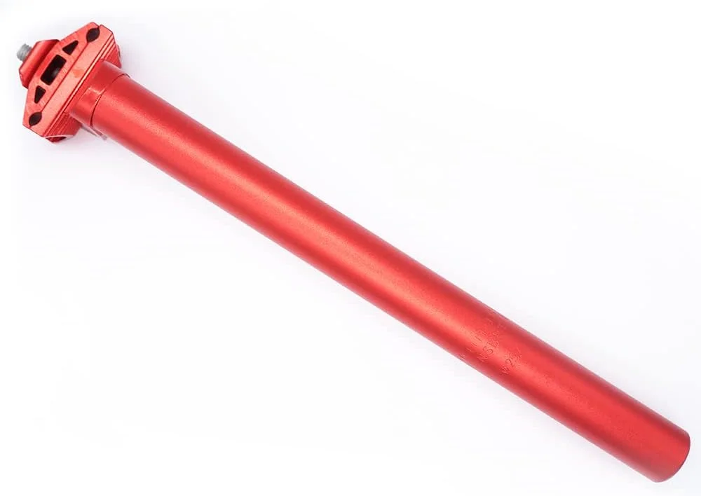 Bicycle Seatpost 25.4x300mm Adjustable Aluminum Alloy Bike Seat Tube Shockproof Horizontal Bicycle Seatpost for MTB Road Bike BMX