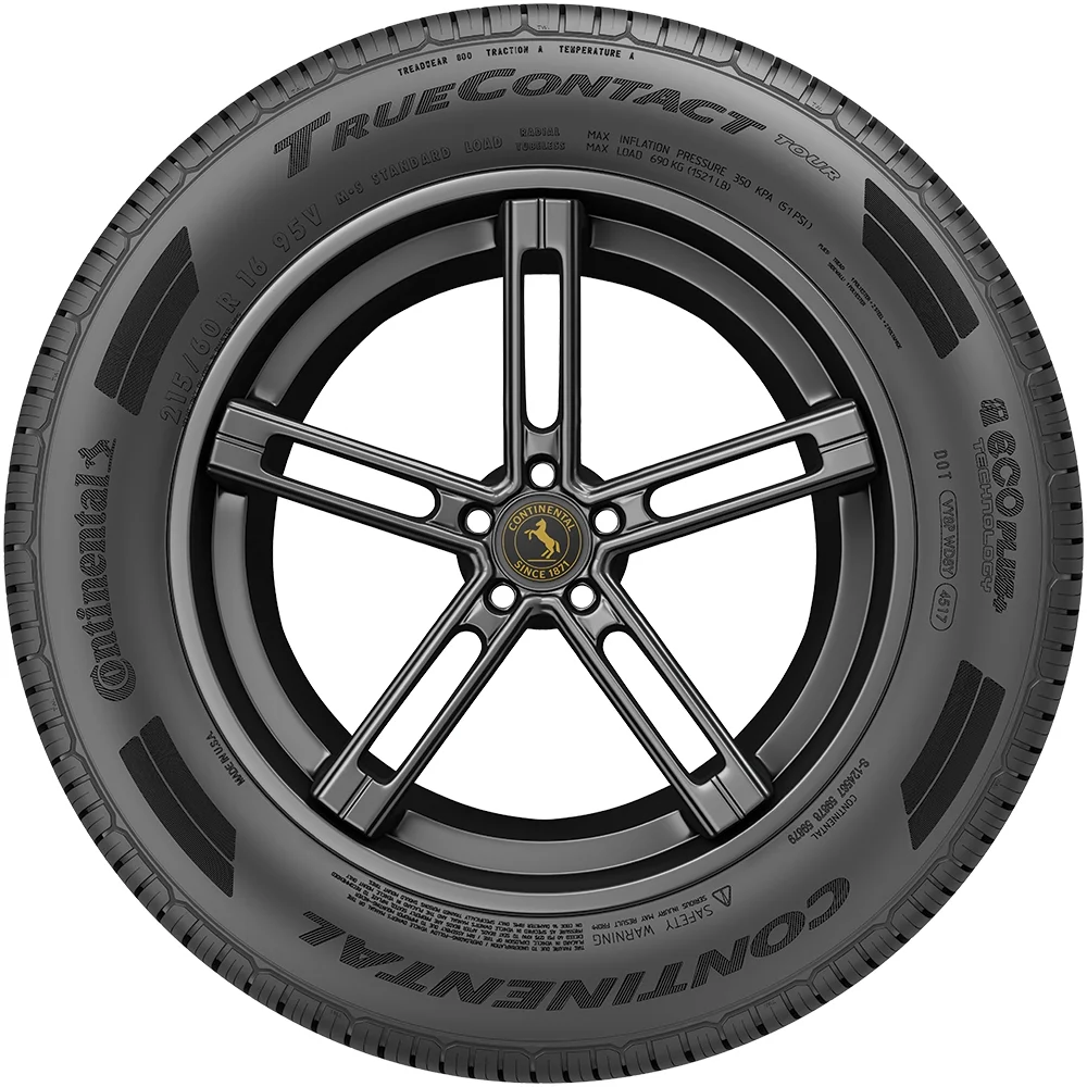 (Qty: 2) 225/60R16 Continental TrueContact Tour 98H tire
