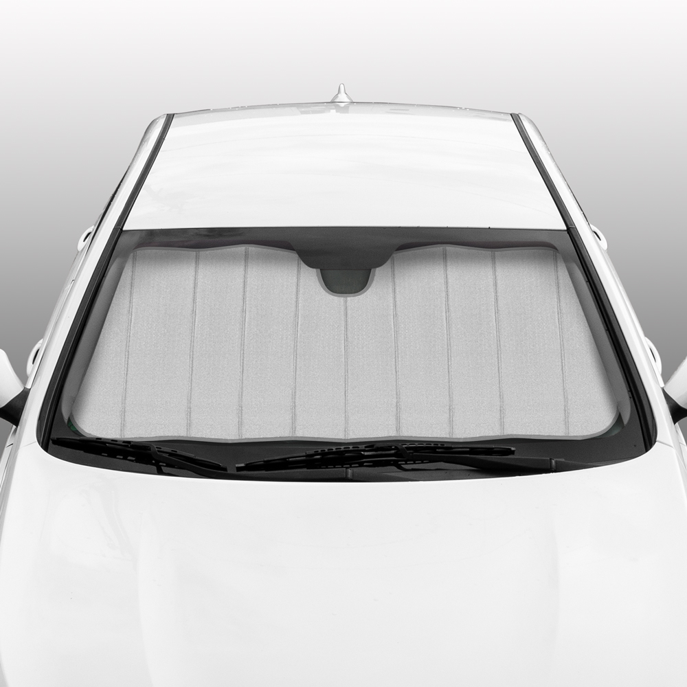 Pretty Car Accessory Gift Set, Includes Glitter Auto Sunshade, Carpet Floor Mats & Steering Wheel Cover, Holiday Combo Pack for Autos Truck Van SUV