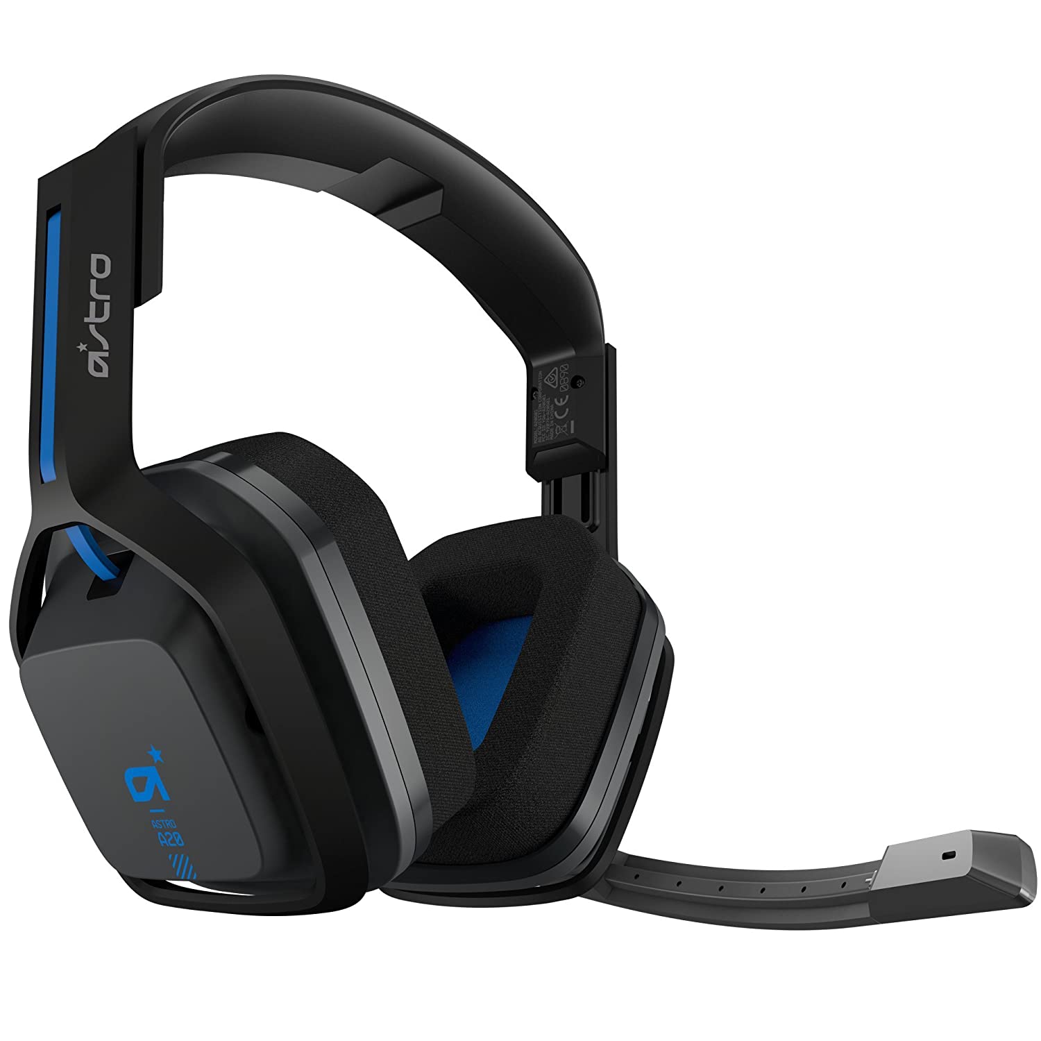 Pre-Owned ASTRO Gaming A20 Wireless Headset, Black/Blue PlayStation 4 (Refurbished: Like New)