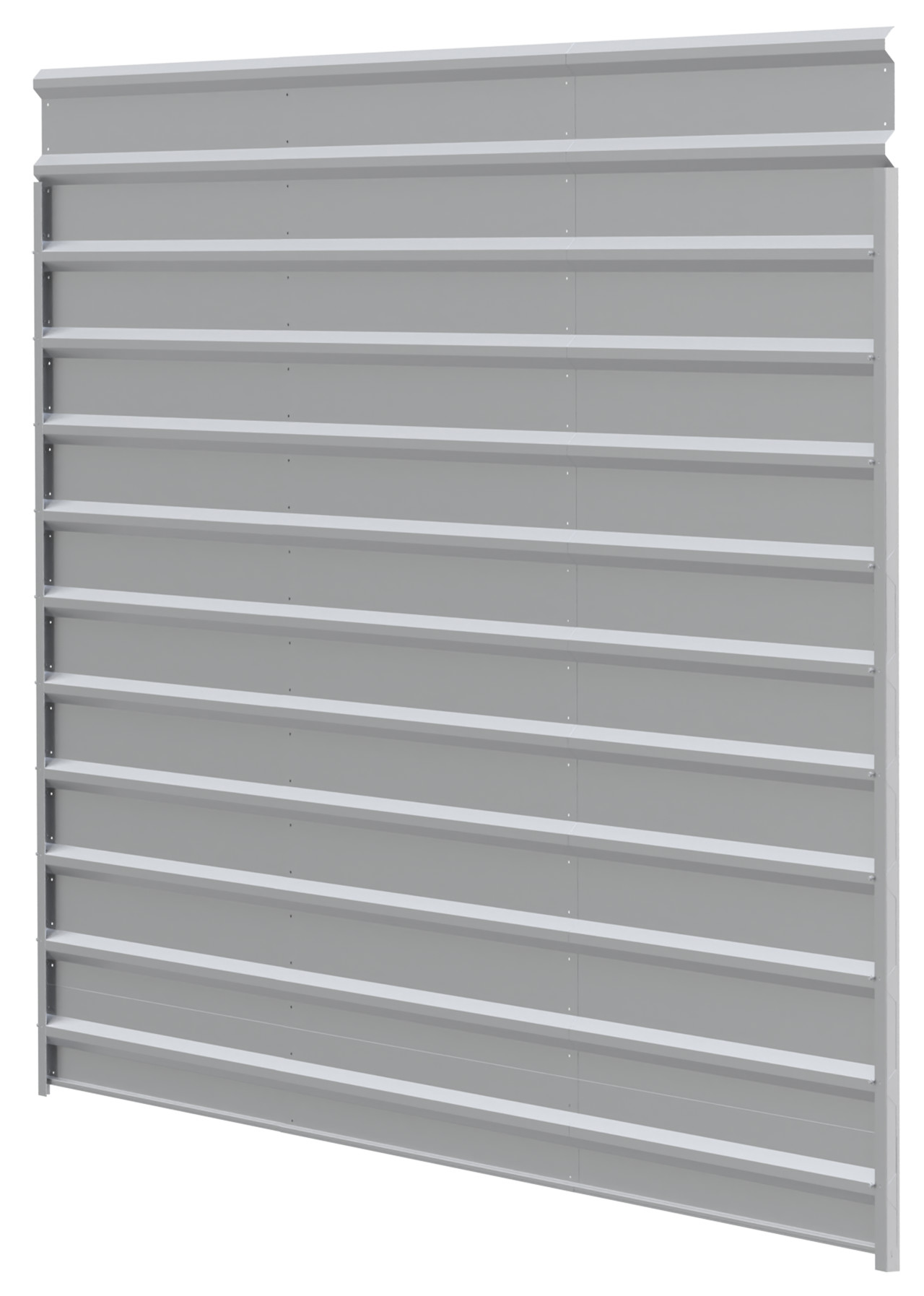 Arrow 15ft. x 9ft. Eggshell One Sided Steel Carport Enclosure