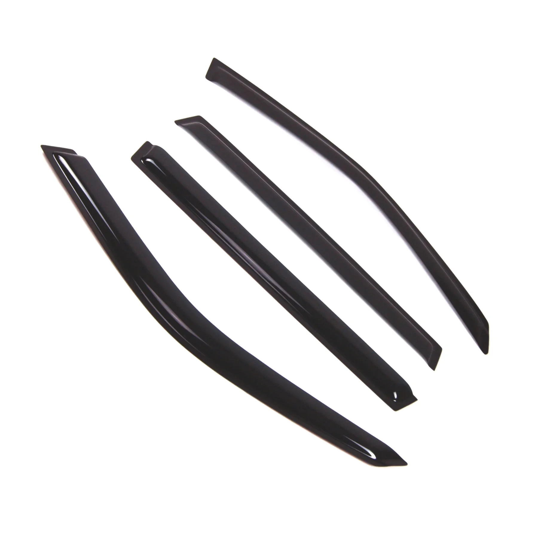 TuningPros Outside Mount Window Visor Deflector Smoke Tinted 4 Pcs Set For 2003-2010 BMW X3