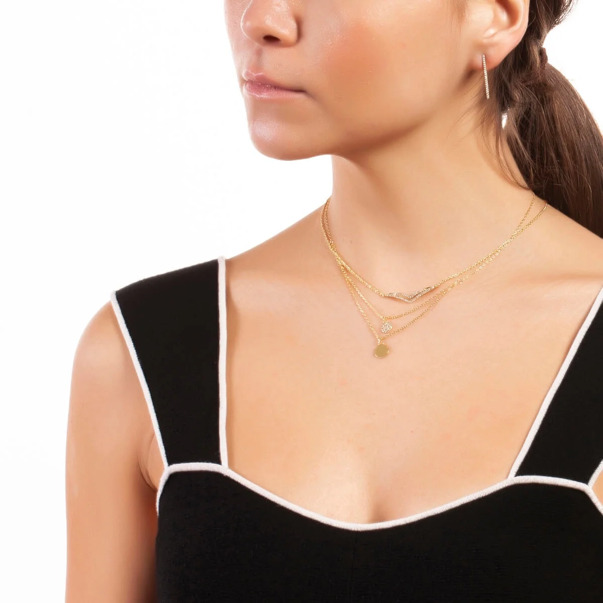 Sole Du Soleil SDS10719EO Lily Collection Womens 18k Yellow Gold Plated Bar Drop Fashion Earrings