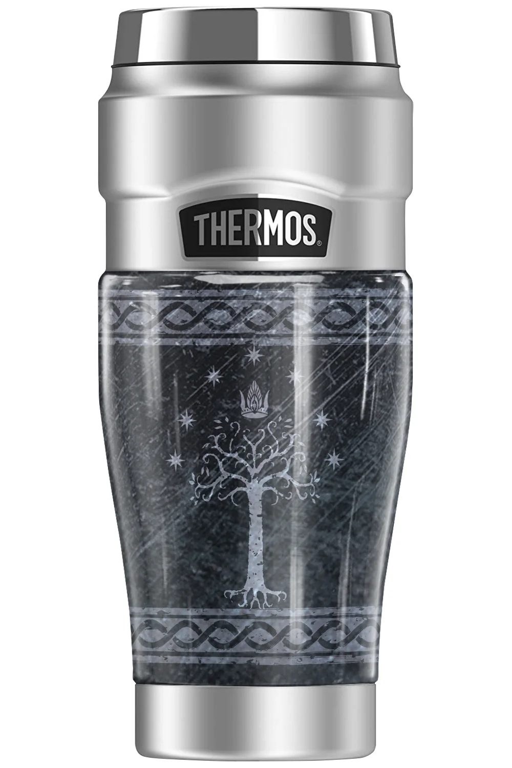 The Lord of The Rings Tree Of Gondor Sigil THERMOS STAINLESS KING Stainless Steel Travel Tumbler, Vacuum insulated & Double Wall, 16oz