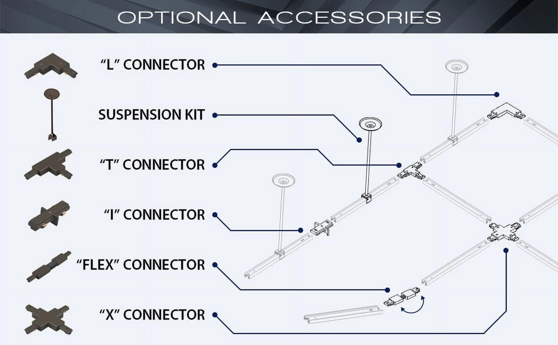WTK-LED20F-30-PT-WAC Lighting-Ledme Exterminator- 23W  1 LED Flood Track Head-2.75 Inches Wide by 5.25 Inches High-Platinum Finish-3000 Color