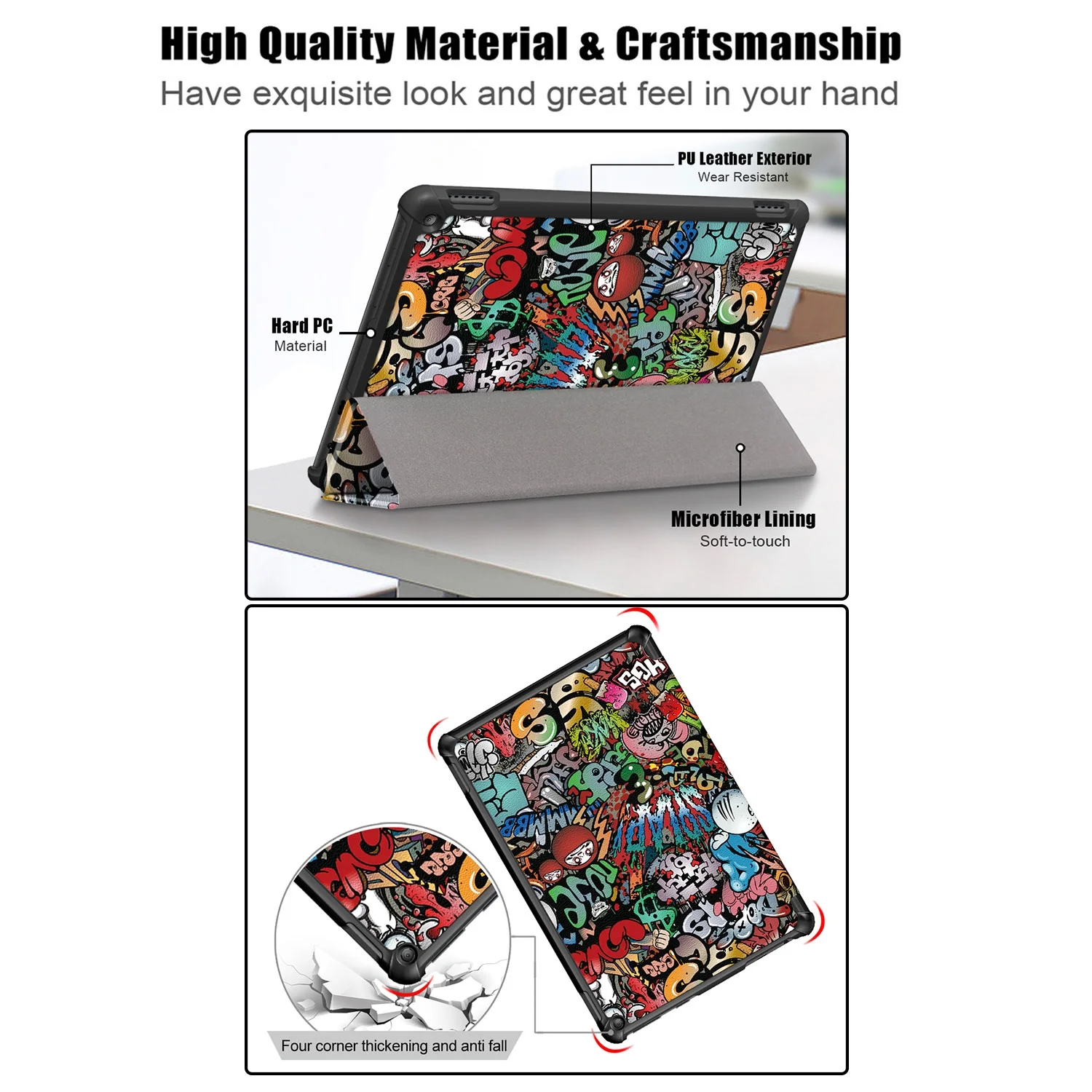 UUCOVERS Kindle Fire HD 10 Case (Only Fit 11th Generation, 2021 Release) and 10.1