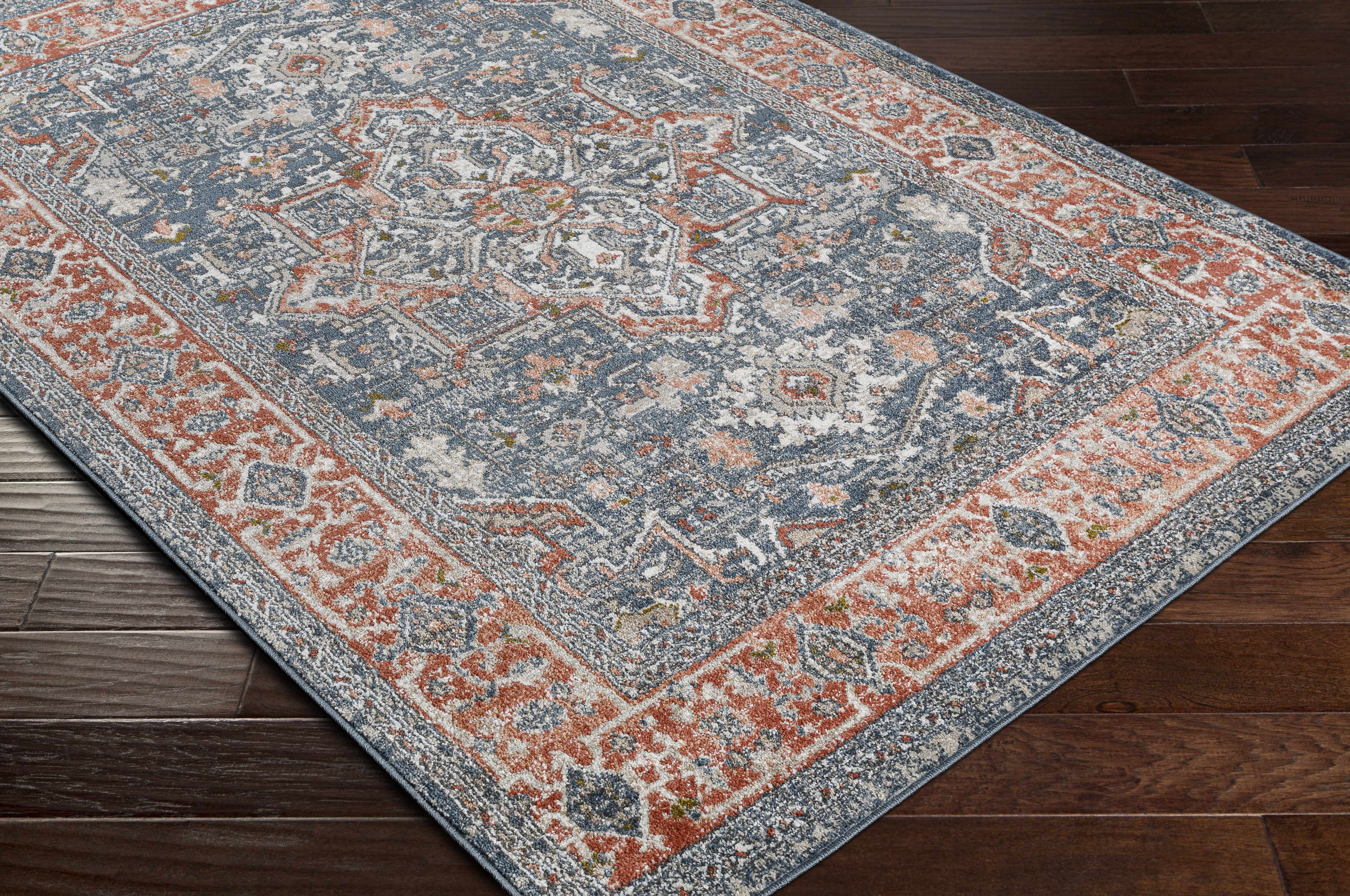 Hauteloom Embu Living Room, Bedroom Area Rug - Traditional - Gray - 9'2