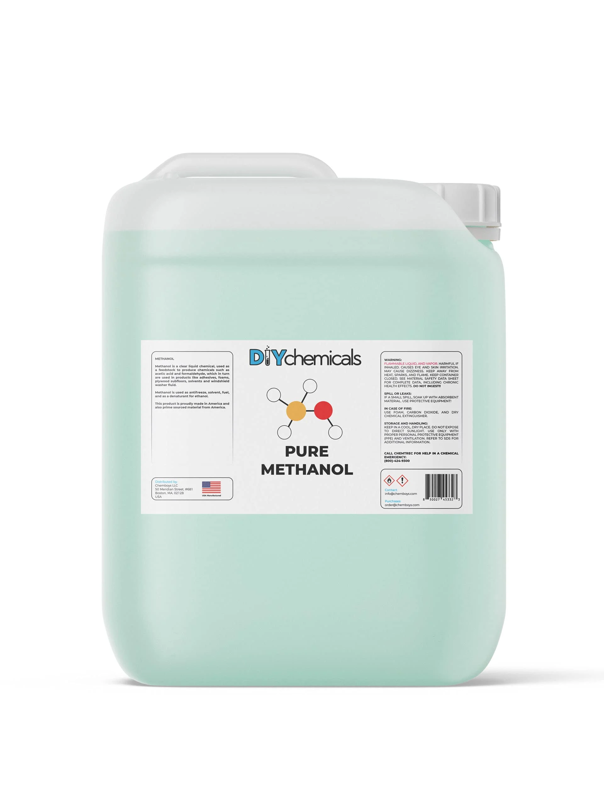 DIYChemicals | Methanol Industrial Grade | 55 Gallon Drum