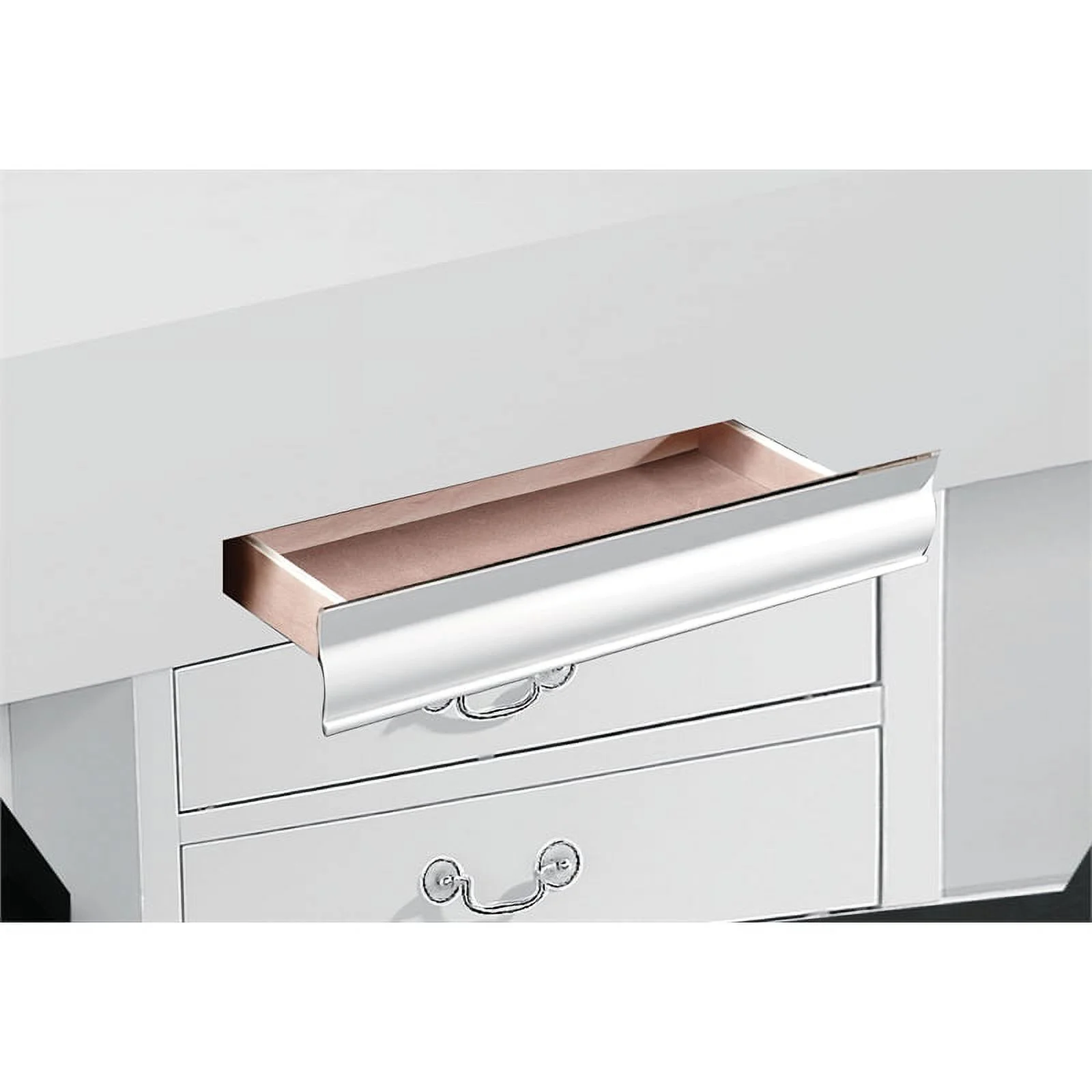 Bowery Hill Traditional / Modern Wood Queen Bed in White Finish