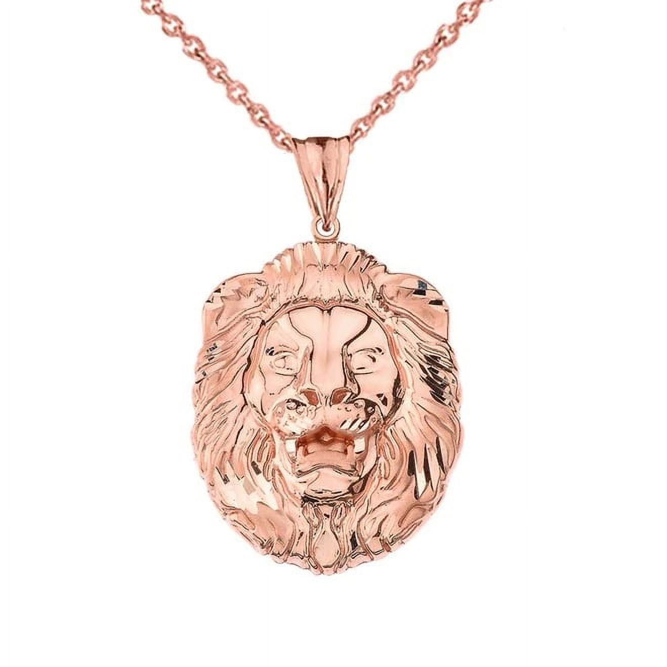 BOLD LION STATEMENT PENDANT NECKLACE (0.97