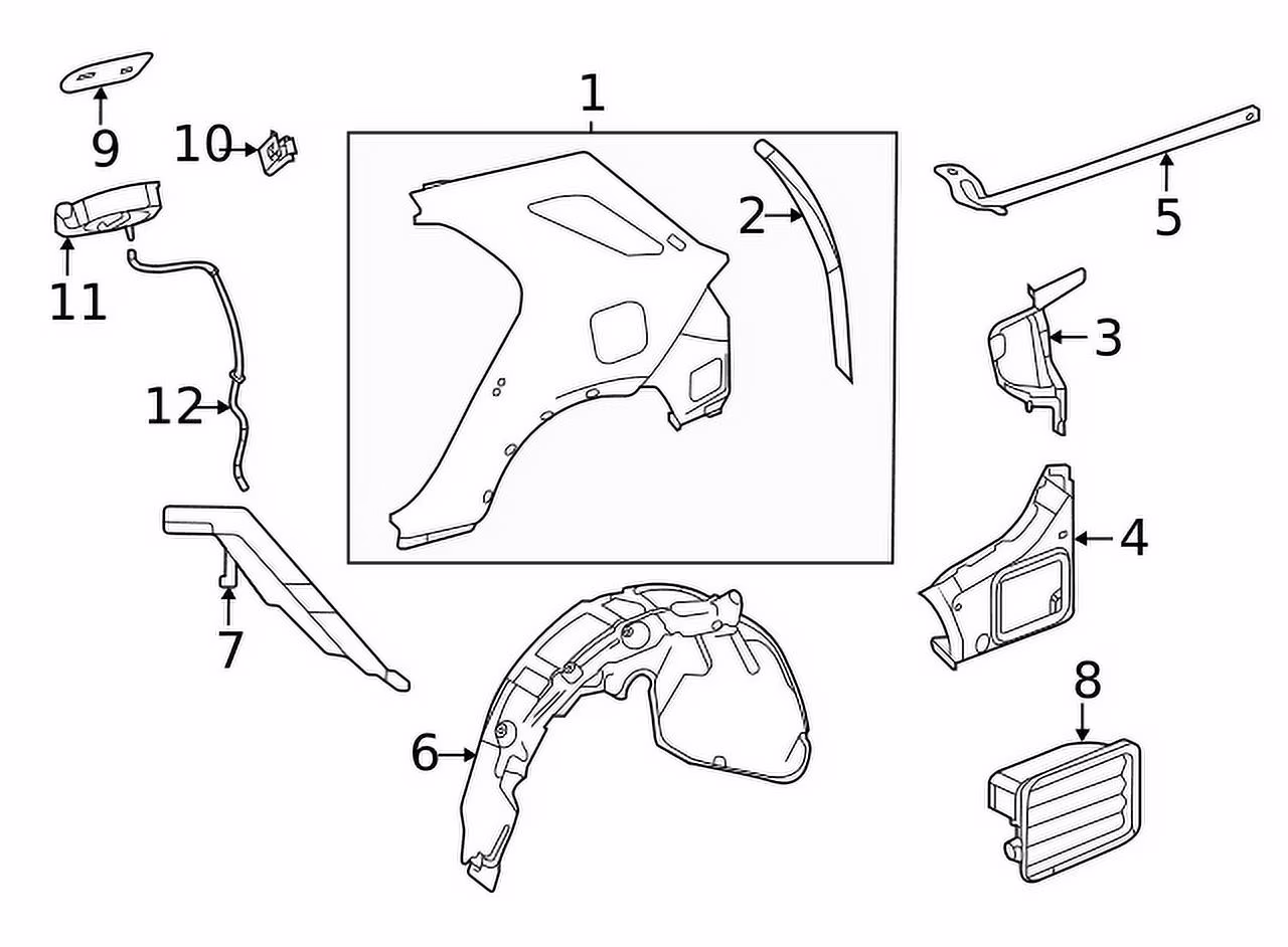 Genuine Mercedes-Benz Fuel Filler Door Locking Actuator Lock OE 0008206112