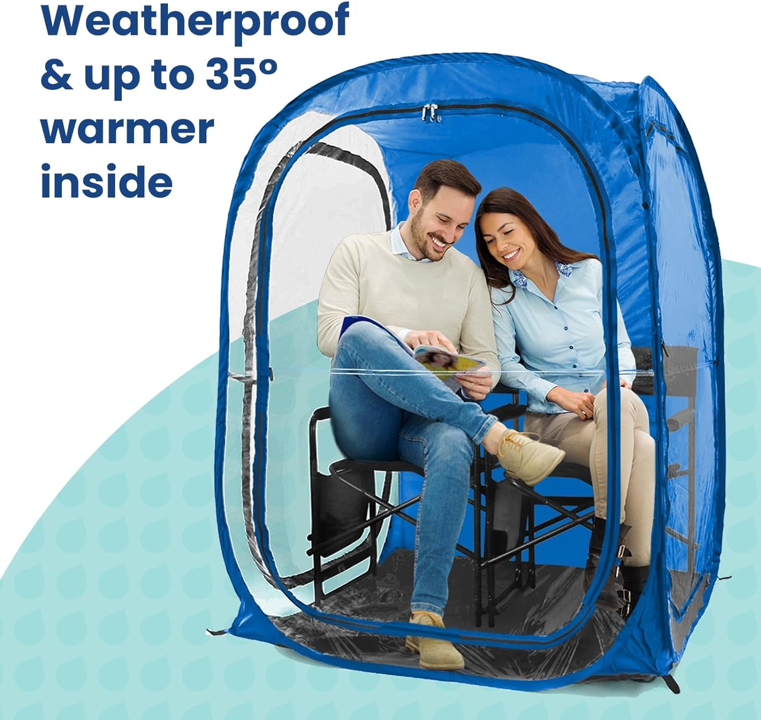 XL 1-Person Pod – Pop-Up Weather Pod, Protection from Cold, Wind and Rain