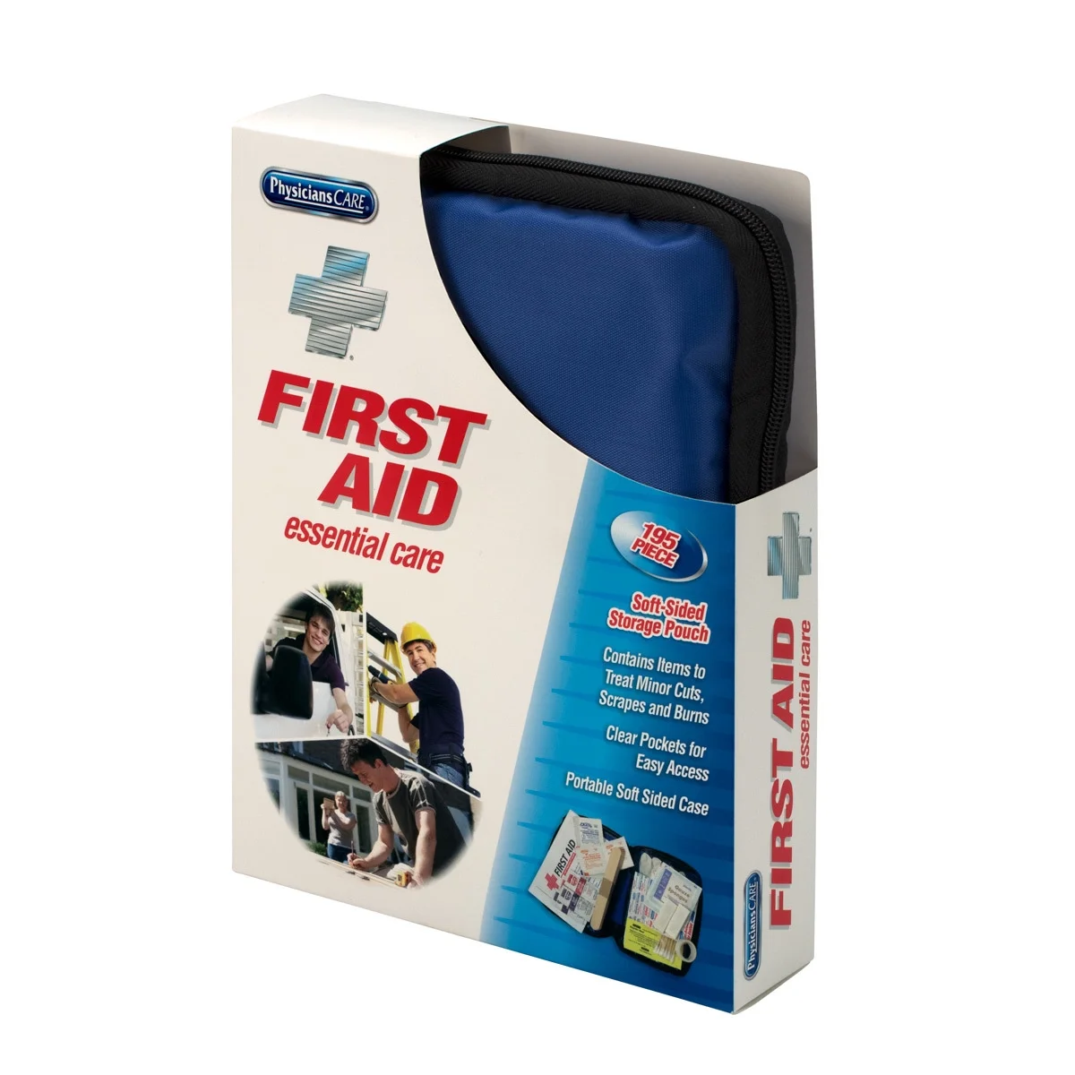 First Aid Only Essential Care First Aid Kit, Fabric Case, 194 Pc