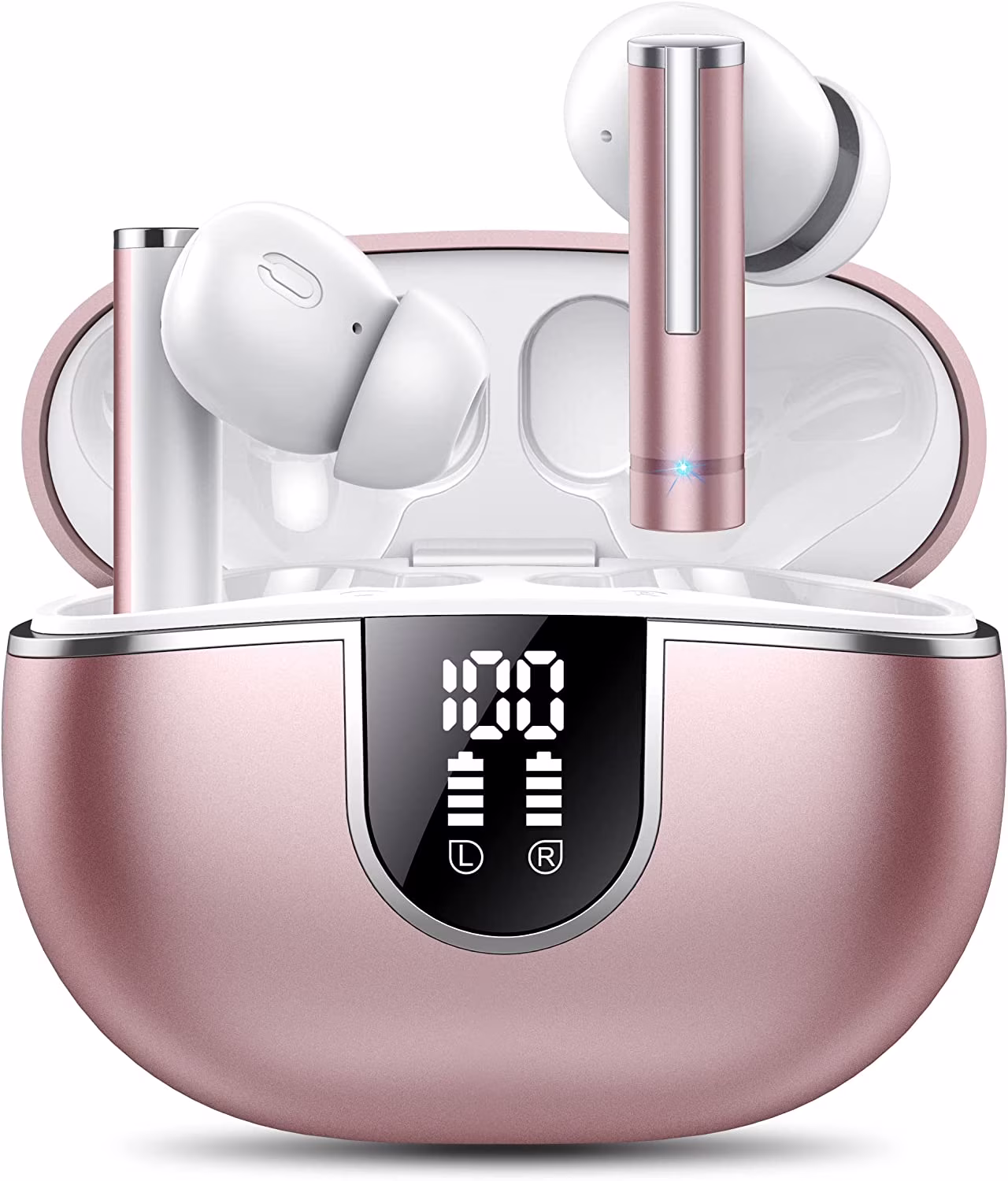 Wireless Earbuds, Headset with Microphone Touch Control , IPX7 Waterproof, High-Fidelity Stereo Earphones for Sports and Work，Compatible with iPhone 13 Pro Max XS XR Samsung Android