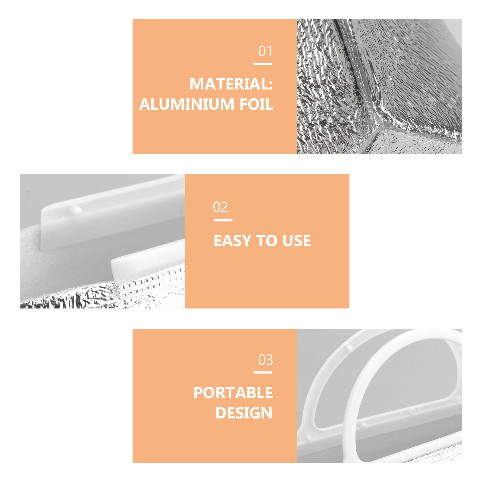 Etereauty 10PCS Tote Food Insulation Bag Disposable Food Storage Bag Portable Food Freshness Protection Bag Thicken Food Storage Bag Heat Preservation Bag for Home Restaurant Camping (Silver)