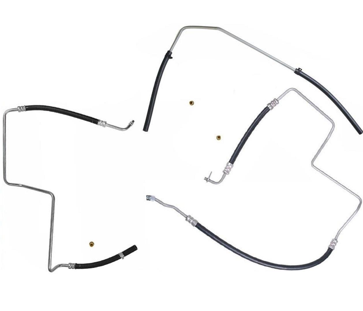 Power Steering Pressure Return Hose For 02-09 Trailblazer Envoy 4.2L OE Style 3P