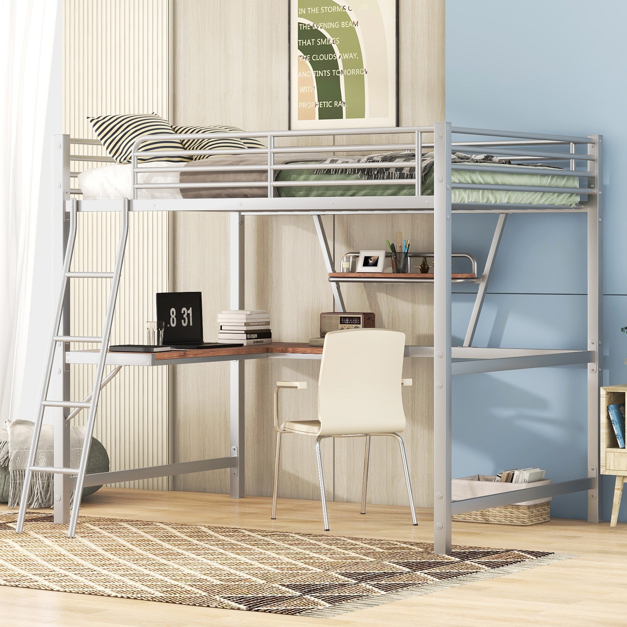 Silver Sky Loft Bed