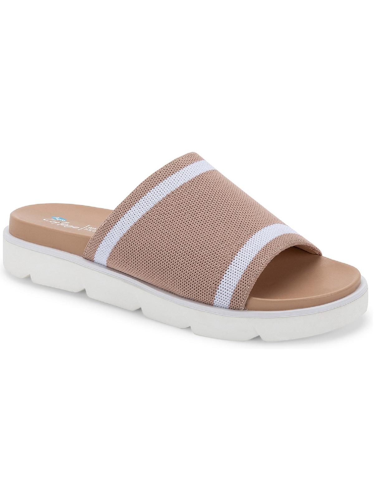 Aqua College Womens Katlina Slide On Open Toe Pool Slides