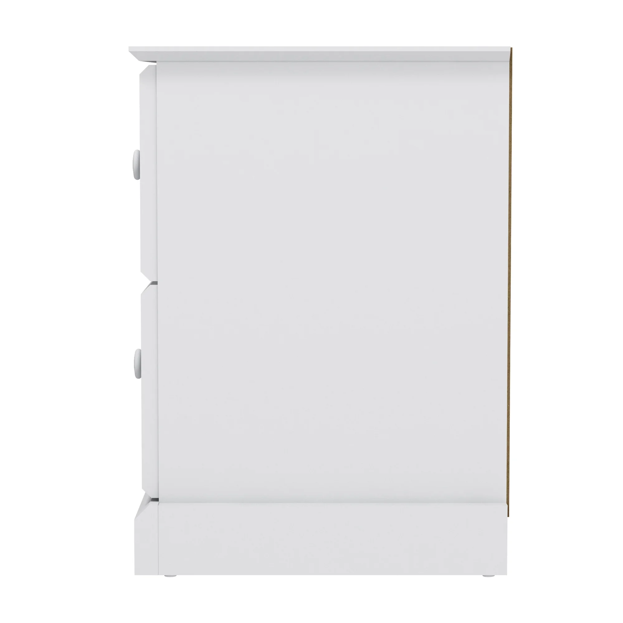 Hillsdale Campbell Wood 2-Drawer Kids Nightstand, White