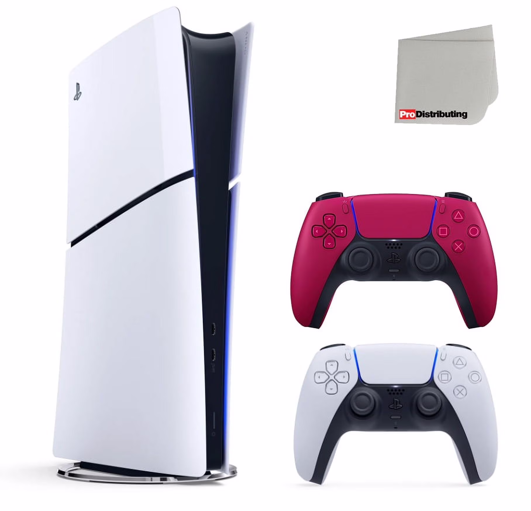 Sony PlayStation 5 Slim Digital Console with Extra Cosmic Red Controller