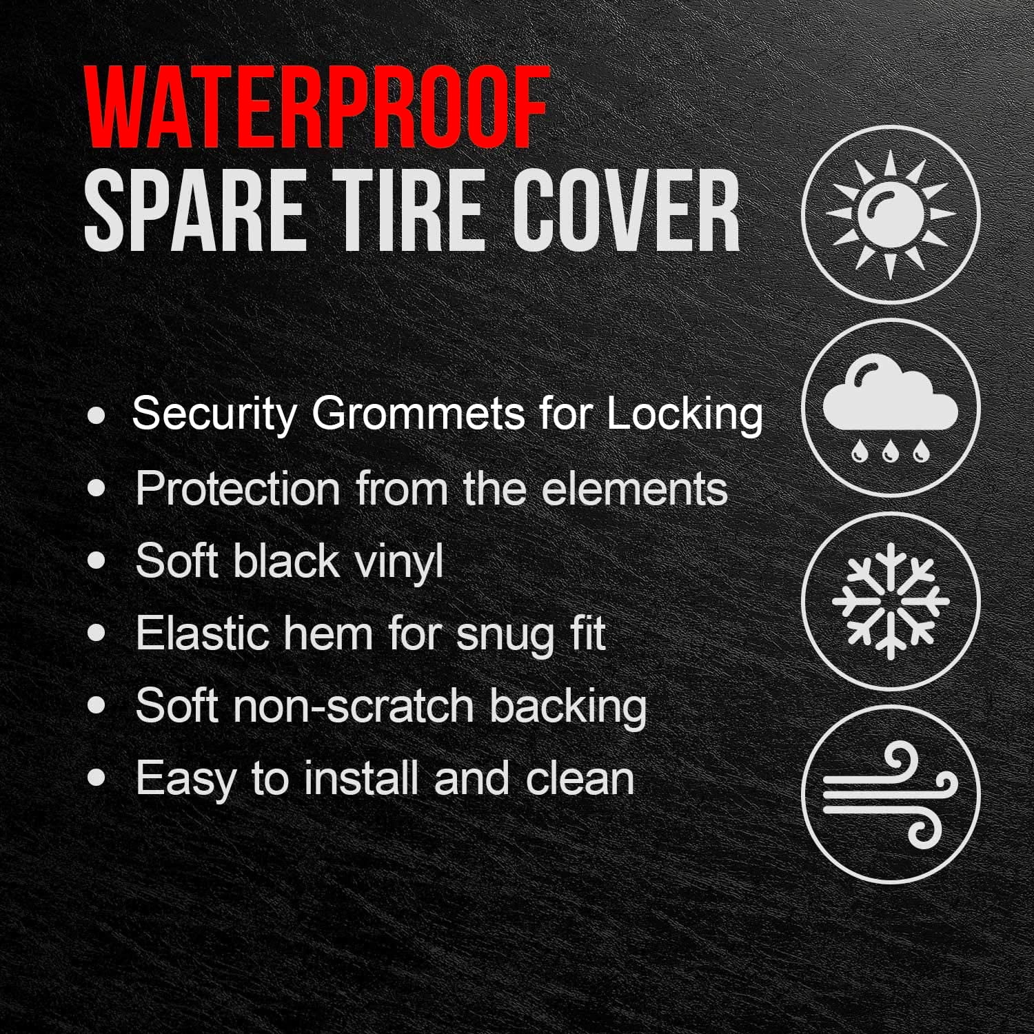 Black Tire Covers - Tire Accessories for Campers, SUVs, Trailers, Trucks, RVs and More | Canoe Believe This Moose Bear Black 28 Inch