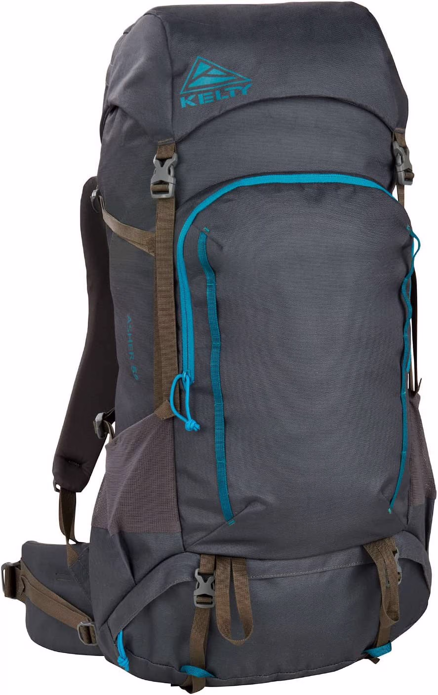 Kelty Asher 55 Liter Day Hiking Pack Internal Frame - Beluga/Stormy Blue