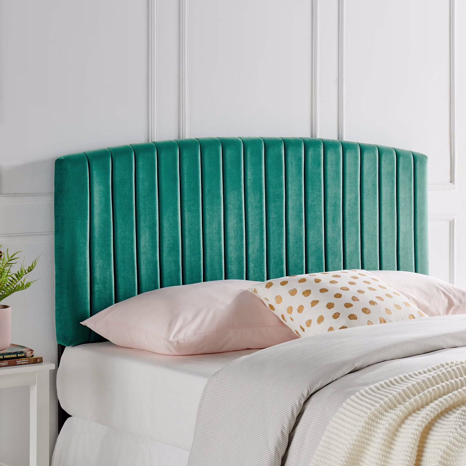 Modway Rebecca Performance Velvet Full / Queen Headboard in Teal