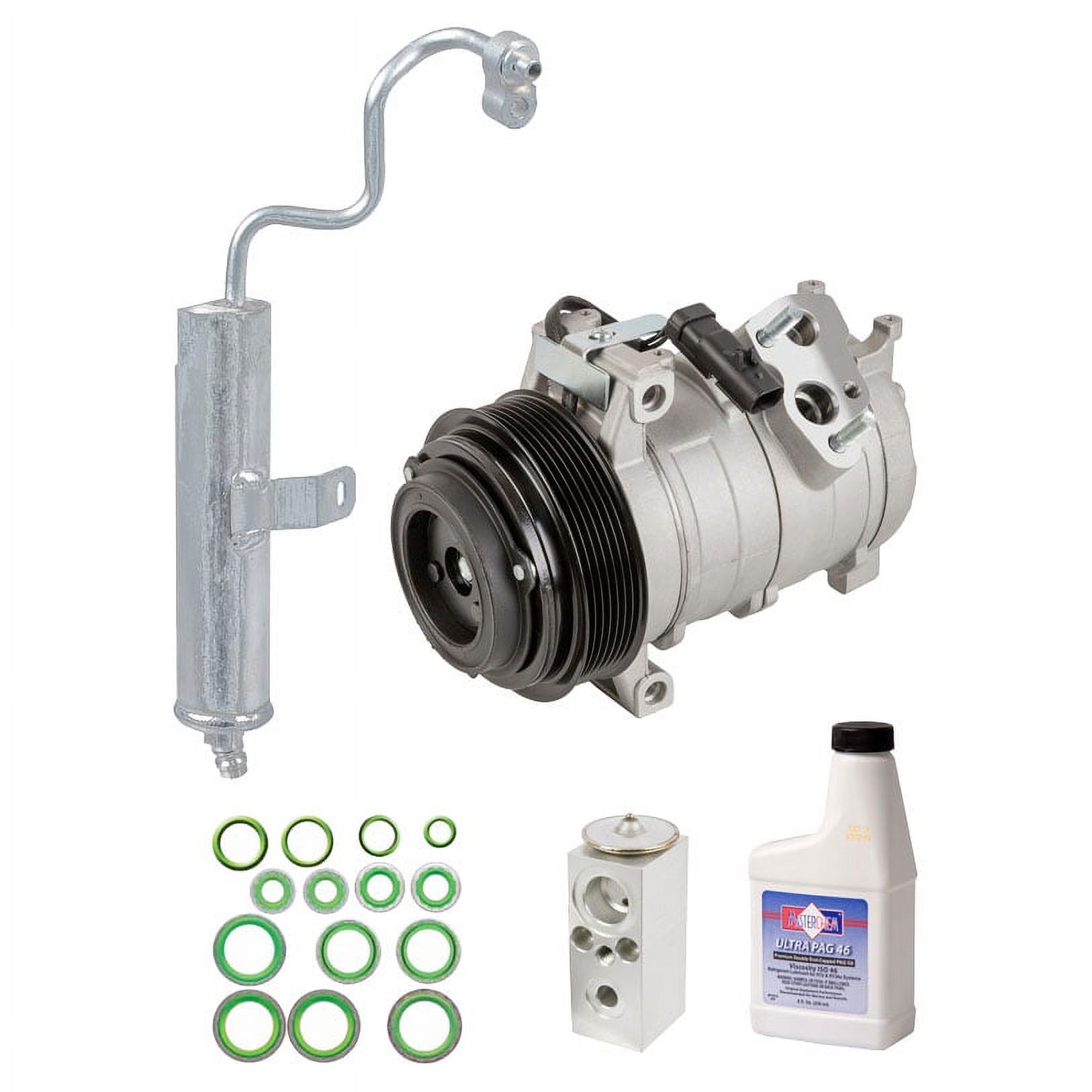 For Jeep Grand Cherokee CRD Diesel 2007-2009 AC Compressor w/ A/C Repair Kit - Buyautoparts