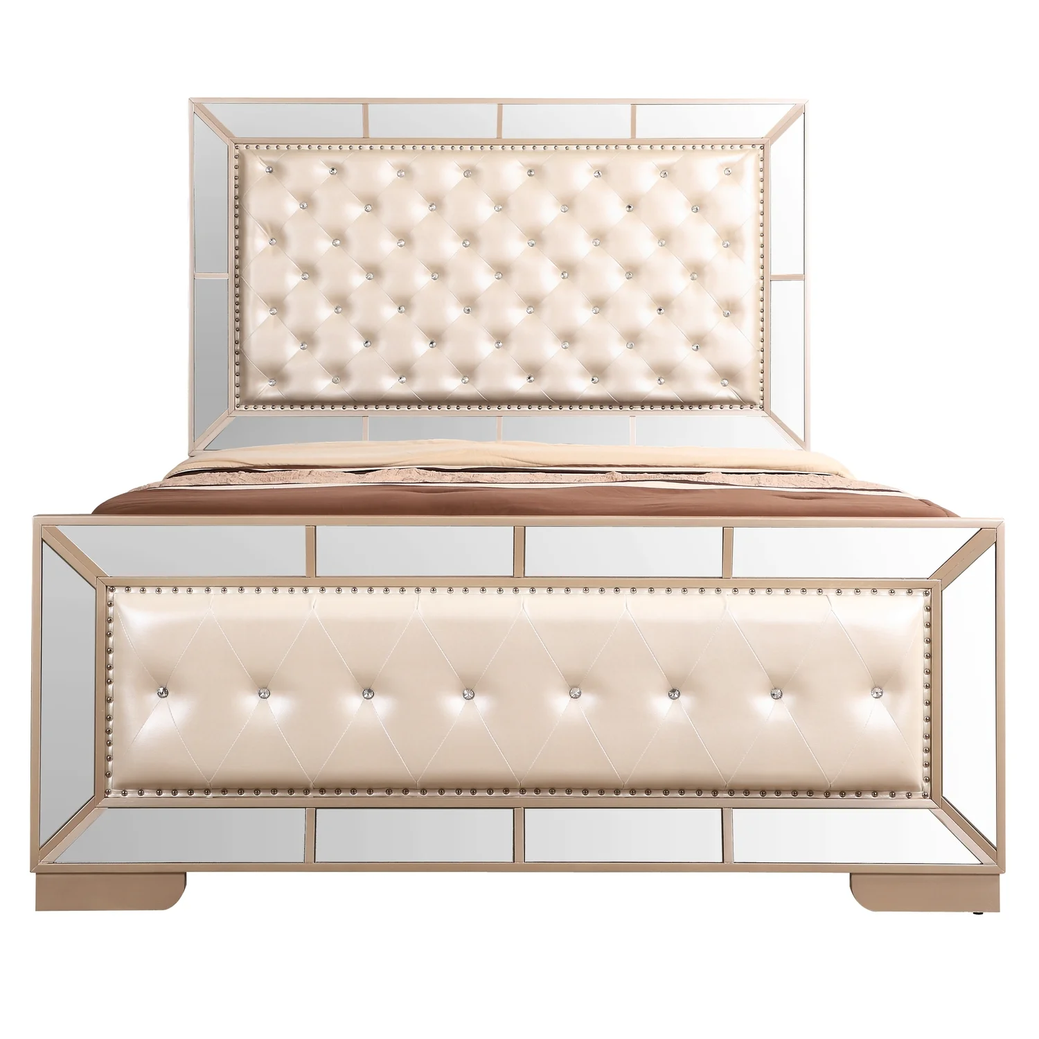 Maykoosh Naturally Nice G8100A-QB Queen Bed , Pearl
