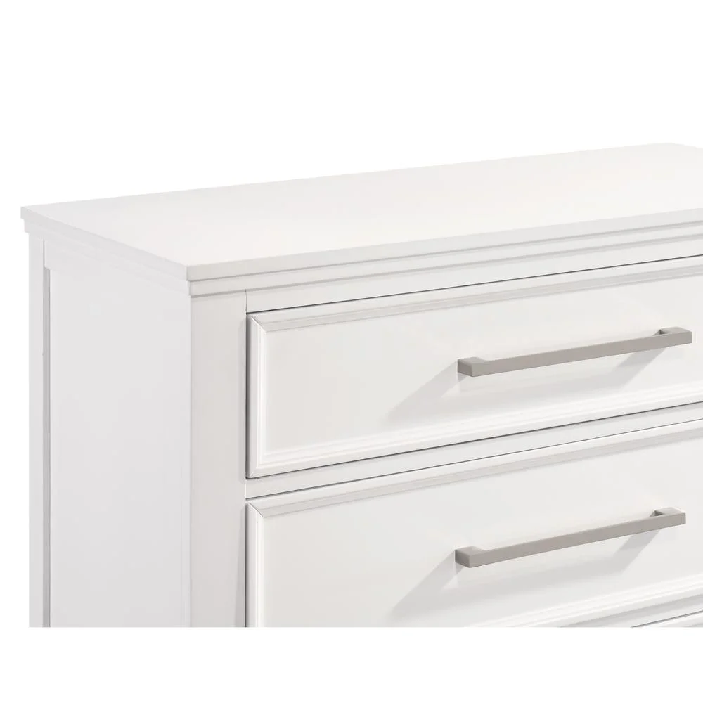 New Classic Furniture Andover Transitional Solid Wood Chest in White