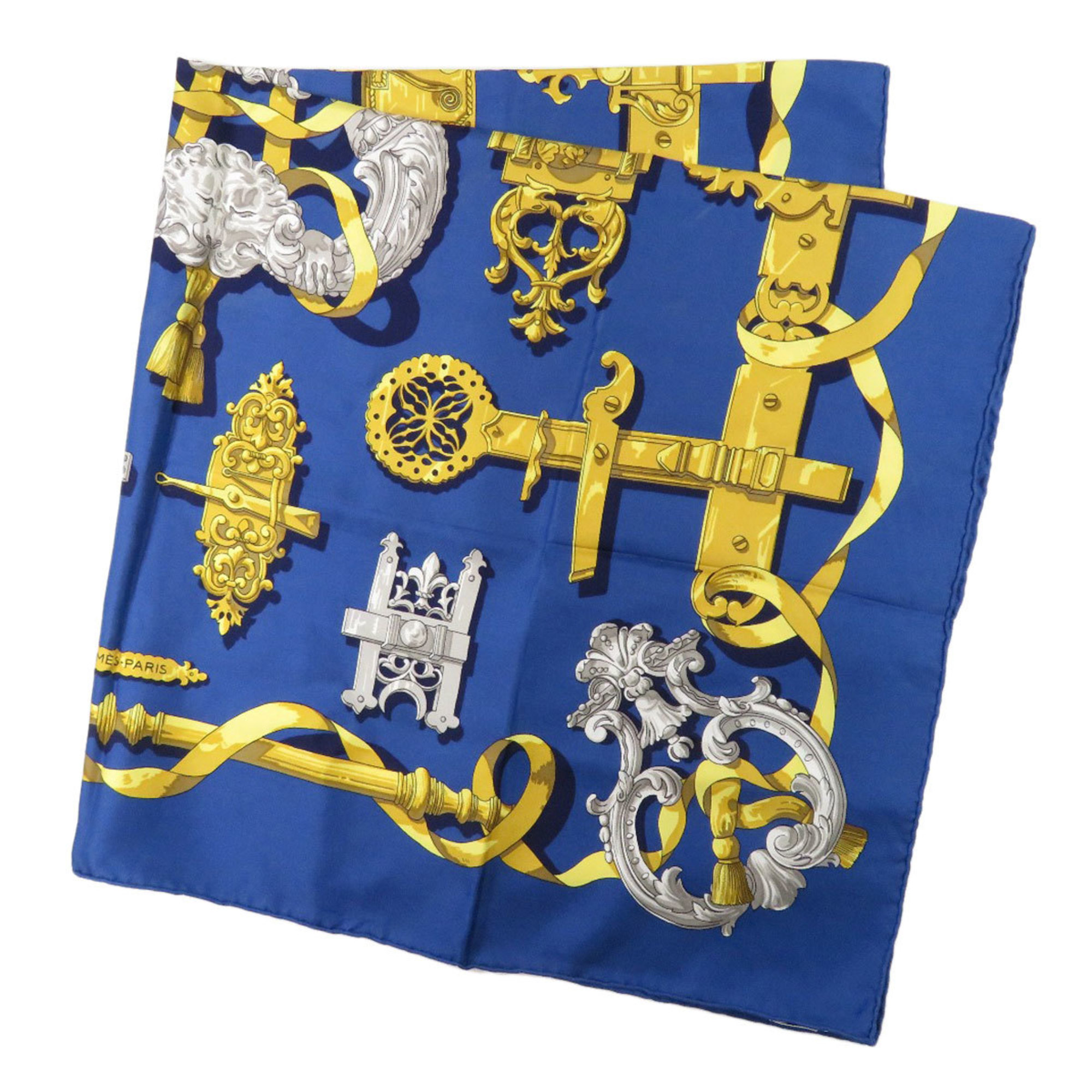 Pre-Owned Hermes Carre 90 FERRO NNERIE Scarf Muffler Silk Women's (Good)