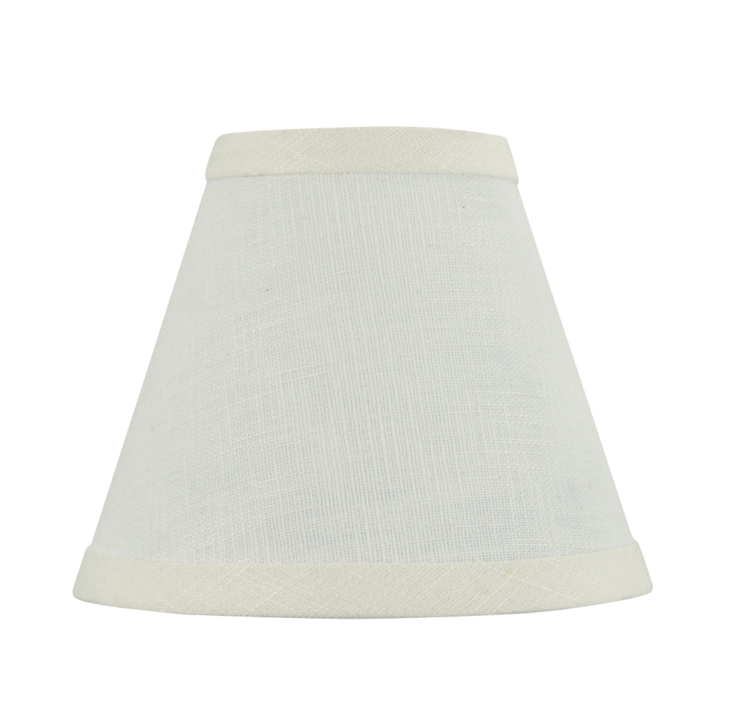 Aspen Creative 32110-5 Small Hardback Empire Shape Chandelier Clip-On Lamp Shade Set (5 Pack), Transitional Design in Off White, 6