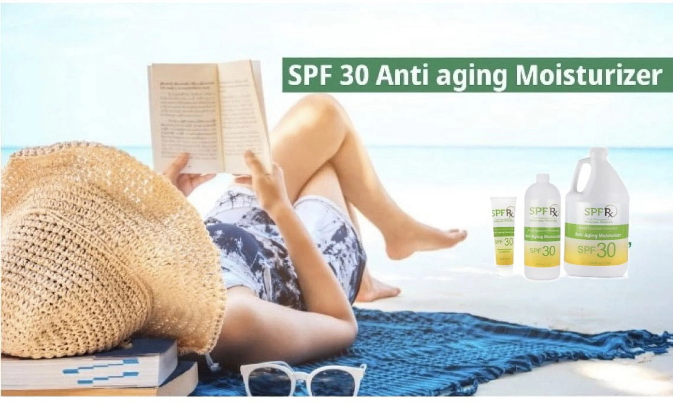 SPF Rx SPF 30 Anti-aging Sunscreen Paraben Free, 1 Gallon